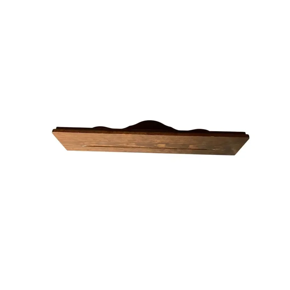 Vintage Small Wooden shelf w/ Plate Groove Can be Hung Either Way